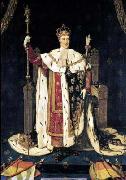 Jean Auguste Dominique Ingres Portrait of the King Charles X of France in coronation robes oil
